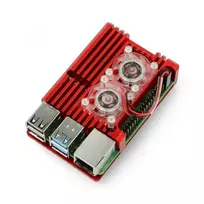 justPi korpusas Raspberry Pi 4B - aliuminis - juodas - LT-4B03