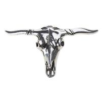 Creatively Bull Skull Buckle Belt DIY Components Western Heavy Rock Style