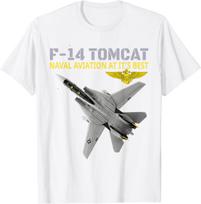 The F-14 Tomcat In Action.Naval Aviation At Its Best. Men T-Shirt Short Sleeve Casual Cotton O-Neck Summer Shirt S