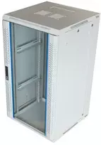 Toten „System Z“, 19 colių sieninė spintelė, 22U, 600x600, stiklinės durys, balta