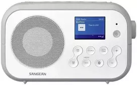 Sangean DPR-42BT baltai pilkas nešiojamas DAB+ / FM-RDS „Bluetooth“ imtuvas