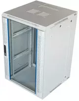 19" Komutacinė spinta TOTEN, System Z, 18U, 600x600, stiklinės priekinės durys, iki 60kg , balta / ZS66186000 / 19-Z6618V