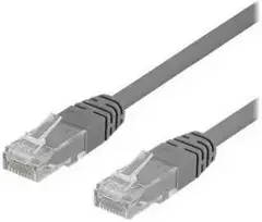 Deltaco TP-61-50P, 1 m, Cat6, U/UTP (UTP), RJ-45, RJ-45, Pilkas