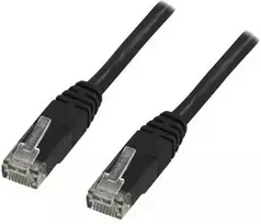 Deltaco TP-635S, 3,5 m, Cat6, U/UTP (UTP), RJ-45, RJ-45, juodas