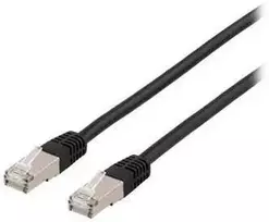DELTACO - Komutacinis kabelis - RJ-45 (kištukas) į RJ-45 (kištukas) - 7 m - F/UTP (folija dengta neekranuota susukta pora) - CAT 6a - be halogenų, lieto plieno - juodas