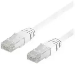 Deltaco TP-61V-50P, 1 m, Cat6, U/UTP (UTP), RJ-45, RJ-45, Baltas