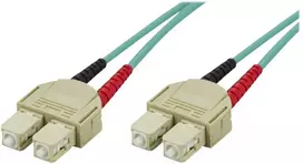 OM3 optinis kabelis DELTACO, SC - SC, duplex, multimode, 50/125, 5m / SCSC-65