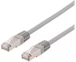 DELTACO STP-611AU - Komutacinis kabelis - RJ-45 (kištukas) į RJ-45 (kištukas) - 1,5 m - F/UTP (folija dengta neekranuota susukta pora) - CAT 6a - be halogenų, lieto korpuso - pilkas