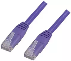 Deltaco TP-67P, 7 m, Cat6, U/UTP (UTP), RJ-45, RJ-45, violetinis