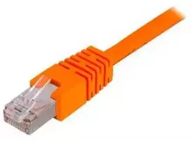 Deltaco F/UTP Cat6 jungiamasis kabelis 0,3 m, oranžinis