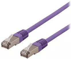 DELTACO U/STP Cat6a jungiamasis kabelis, LSZH, 3m, violetinis