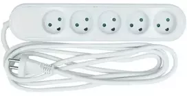 Nordic Quality 5 kontaktų lizdas su aklina anga (D), 5 m