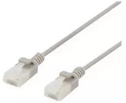 U/UTP Cat6a kabelis DELTACO, plonas, 3,5 mm skersmens, 0,3 m, pilkas / UUTP-1000