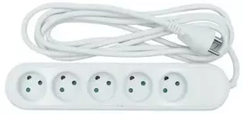 Nordic Quality 5 kontaktų įžemintas lizdas (D), 3 m