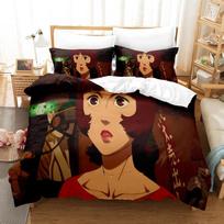 New Paprika Movie Bedding Set Single Twin Full Queen King Size Bed Set Adult Kid Bedroom Duvet Cover Sets 3D Anime Bed Sheet Set EU Single(135*200cm)3pcs