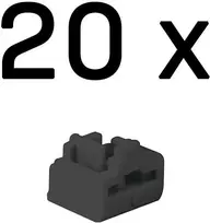 Tinklo Priedas - LINDY RJ45 Prievado Blokatorius, ABS Juodas, 20 vnt.