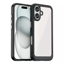 Hurtel Outer Space Gel Frame Apple iPhone 16 – dėklas telefonui juodos spalvos