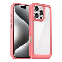 Hurtel Outer Space Gel Frame Apple iPhone 16 Pro – dėklas telefonui raudonos spalvos