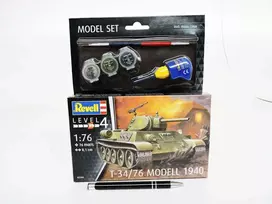 Revell T-34-76 1940 dovanų rinkinys 1:76 su klijais ir dažais