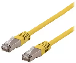 DELTACO U/STP Cat6a jungiamasis kabelis, LSZH, 1,5 m, geltonas
