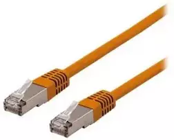 Deltaco SFTP-61ORH, 1 m, Cat6, S/FTP (S-STP), RJ-45, RJ-45, oranžinis