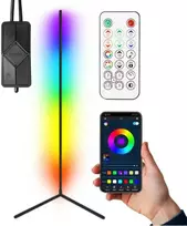 Pakabinamas šviestuvas Kampinė LED grindų lempa RGB su programėle 150 cm
