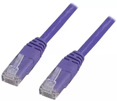 Deltaco TP-61P, 1 m, Cat6, RJ-45, RJ-45, violetinis