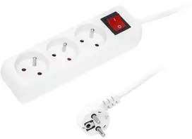 Blow PR-370WSP maitinimo ilgintuvas 3 lizdai su įžeminimu + jungiklis 3m baltas 3x1.5mm