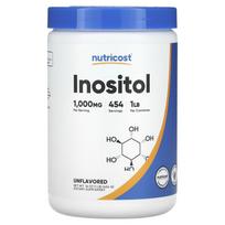 Nutricost, inozitolis, be kvapiųjų medžiagų, 1000 mg, 16 uncijų (454 g)
