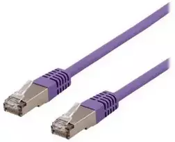 Deltaco SFTP-60PH, 0,5 m, Cat6, S/FTP (S-STP), RJ-45, RJ-45, violetinė