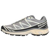 SALOMON XT  6 Low top Mud Contagrip® Running Shoes Unisex Heritage Gray Black Vanilla 492577 36