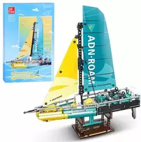 Jokomisiada Techniniai blokai Racing yacht 675 dalių spalvoti blokai ZA5296