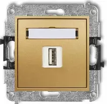 Karlik Įkroviklis USB Karlik Mini 29MCUSB-3 pojedyncza 5V 2A auksinė