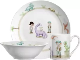 Leonardo 3 vaikiškų indų rinkinys dinozauras BAMBINI AVVENTURA -