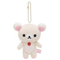 12cm Mielas Nuogas Atsipalaidavęs Lokys Rilakkuma Ribotos Serijos Pliušinis Lėlės Pakabukas Populiarus Lokio Lėlės Rankinės Pakabukas Raktų Pakabukas Dovana balta