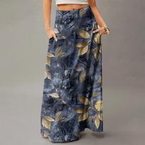 Women's Flowy Maxi Dress Regular Casual Summer Bohemian Skirt XL
