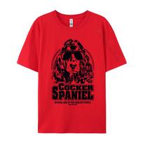 Cotton Mens Funny Proud Cocker Spaniel Coolest People T Shirt Printing Tops Tees Funky Normal Brand T Shirt S