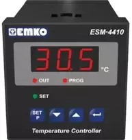 Metelli Emko ESM-4410.2.10.0.1/00.00/2.0.0.0 2 padėčių valdymas Temperatūros reguliatorius K 0–999 °C Relė 7 A (I x P x A) 95 x 48 x 48 mm