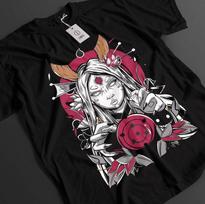 Naruto Shirt Kaguya Tshirt Waifu T-Shirt Otsutsuki Anime Sasuke Obito Unisex Tee S