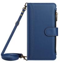 Card Wallet Phone Cover For Samsung Galaxy A31 A40 A41 A42 A50 A51 A70 A71 F14 F42 A04 Leather Case Wrist Strap Crossbody Shell Galaxy A01