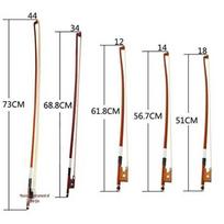 Violin Bow Practice Stick with Multiple Hairs Violin Bow 3/4