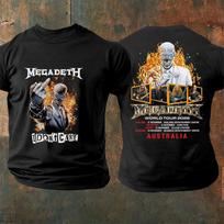 Megadeth Pasaulinis Turas 2026 Australija Su Turo Datomis Marškinėliai M