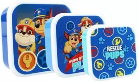 Vaikiškų priešpiečių dėžučių rinkinys 'Šunyčiai patruliai' PAW Patrol Fresh Bites 3vnt