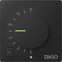 Engo Controls Engo ESIMPLE termostatas su ratuku 230V šildymui/šaldymui juodas