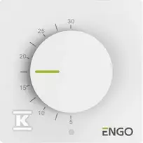 Engo Controls Engo ESIMPLE termostatas su ratuku 230V šildymui/šaldymui baltas
