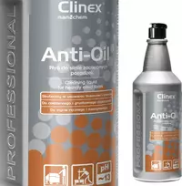 CLINEX Anti-Oil 1L skystis, skirtas stipriai alyvuotų grindų valymui
