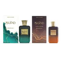 Khadlaj Island Vanilla Dunes Extrait de Parfum 100ml – Šiltas aštrus vanilės unisex kvapas, ilgai išliekantis gurmaniškas aromatas 100ml ruda