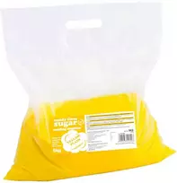 Gsg24 Cukrus cukraus vatos mašinai, granuliacija 0,8-1,2 mm, natūralaus skonio GELTONA 5kg
