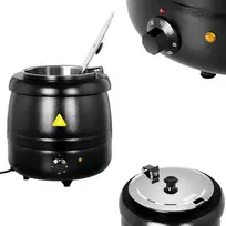 Royal Catering Elektrinis virdulys, sriubos puodas, 10 l, juodas