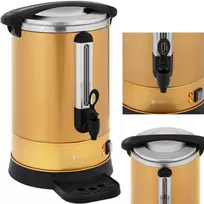 Virdulys Royal Catering Kavos ir arbatos virimo aparatas su čiaupu ir lašinimo padėklu 14 l 1500 W aukso